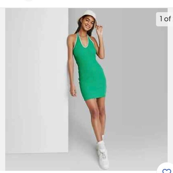 Women's Sleeveless Convertible Knit Bodycon Dress - Wild Fable Jade - Picture 1 of 6